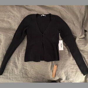 Reformation Black Women's Cardigan Sweater